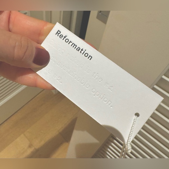 NWT Reformation Linen Alira Dress in Tuscan Sun Yellow Size 8 - Picture 10 of 10